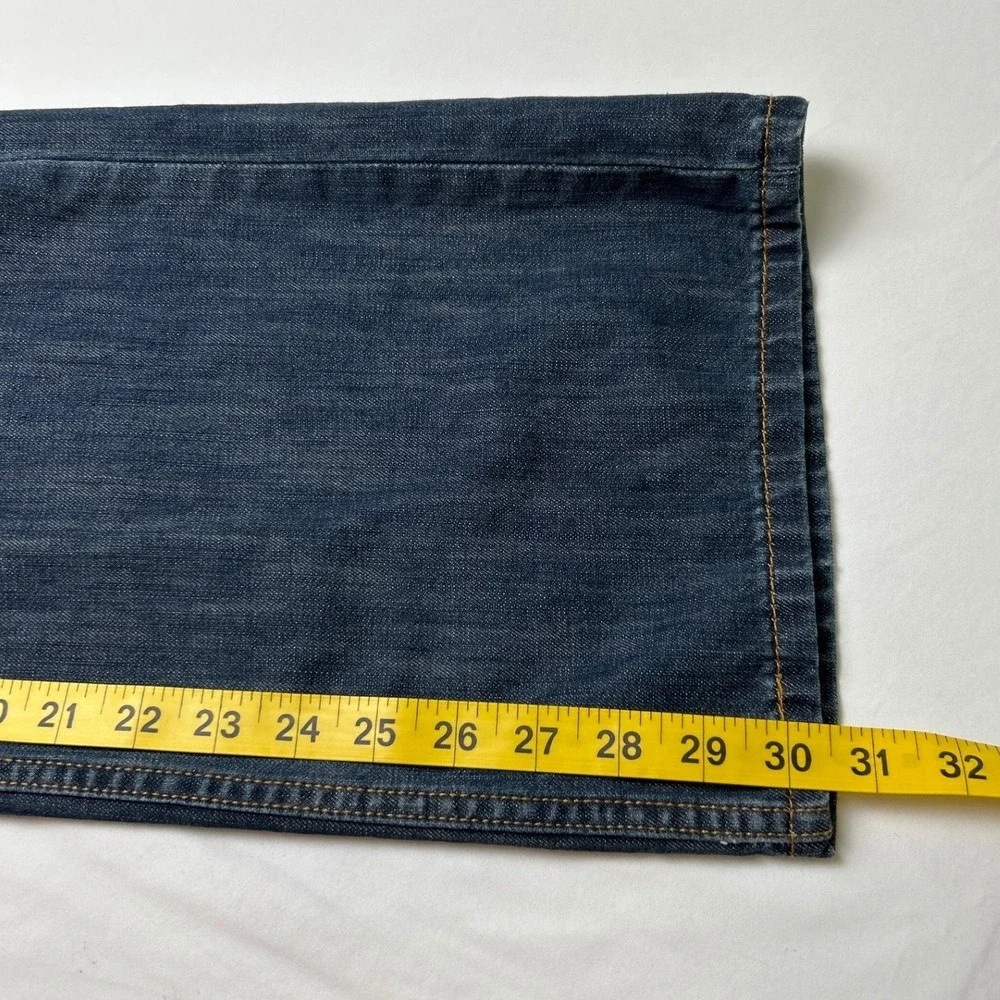 Levis Mens 527 Slim Bootcut Jeans Size 42x30 Dark Wash Blue Cotton Denim Classic